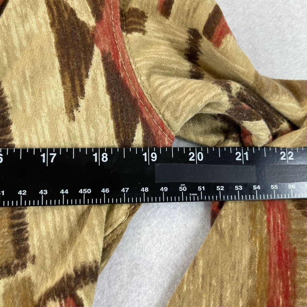 Vintage LRL RALPH LAUREN Womens M Southwest Aztec Shawl Collar Wrap Sweater - Picture 7 of 9